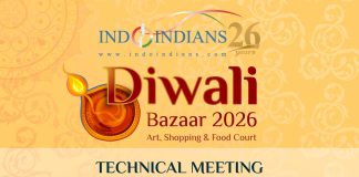 Indoindians Diwali Bazaar Technical Meeting - Friday 4th September 2026