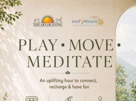 Play, Move & Meditate by Art of Living Indonesia on Sunday 27th Sept