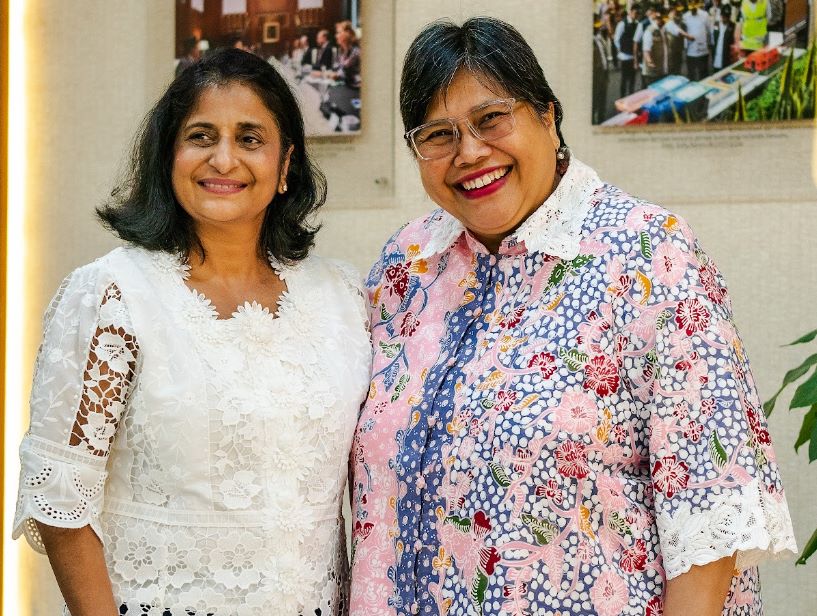H.E. Ambassador Ina Hagniningtyas Krisnamurthi with Poonam Sagar