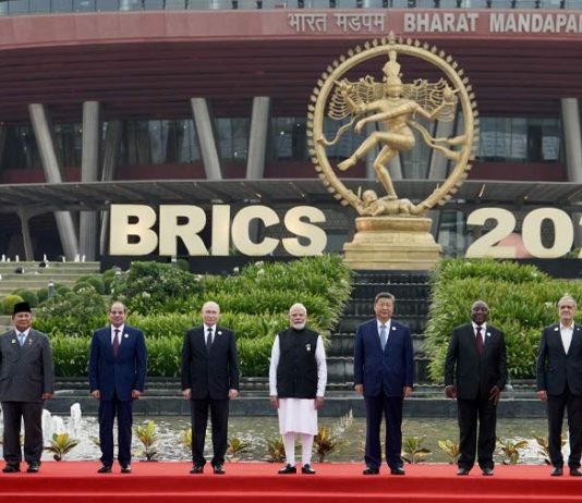 PC: Bharat Mandapam, New Delhi — 18th BRICS Summit