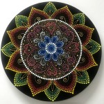 Mandala-Dot painting by Shanthi Seshadri
