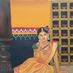 The Bride - Oil painting on Canvas by Shanthi Seshadri