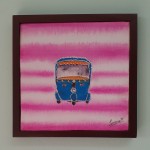 Auto rickshaw series |
I came up with this little series after I shifted to Indonesia and missed those tuk tuk in Mumbai. For Mumbaikars rickshaw are a part of daily routine. Just tried to play with colours and make them colourful, funky , and spicy to spice up your space. |
Pink |
Acrylic on canvas |
19cm×19cm |
7.5"×7.5" |
Framed |
Price- IDR 400.000/- |
Shipping not included |
<a href="https://app.midtrans.com/payment-links/Autorickshaw-Pink">Buy Here</a> | Autorickshaw Pink by Jumana Mohammed Qayyumi