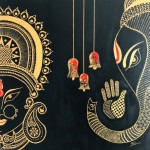 Name: Blessings
Medium: Acrylics
Size: 80 x 80 cm
Description: Abstract painting in Black and Gold with Zentangle work
Framed: Yes
For Sale: Sold Blessings by Vaishali Deepak