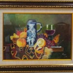 DATE :2019
SIZE :50cm/60cm
MEDIUM : Oil on Canvas
PRICE : 2 millions Fruits Basket 3 by Arupa Panigrahi