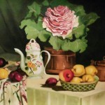 DATE :2019
SIZE :50cm/60cm
MEDIUM : Oil on Canvas
PRICE : 2 millions Fruits Basket 4 by Arupa Panigrahi