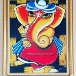 Name: Ganesha :The Almighty
Medium: Acrylic on canvas
Size 105 × 75cm
Description: Ganesha is done in Acrylic and its a huge painting. Warnish done on it.This is the second set of Ganesha painting and the first one is sold.
Framed: Yes nice Indonesian frame
For Sale: Yes
Price: 2,500,000 IDR Ganesha The Almighty by Suruchi Mishra