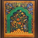 Name Golden Tree of Life |
Medium Fusion |
Size 89cm by 78cm |
Description Details Oil & Acrylic on 8mm plywood. Persian art form with gold foil
border. |
Price On Request |
Framed Yes |
For Sale Yes | Golden tree of life by Vibha Singh