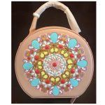 Name Mandala art
Medium Acrylic on faux leather
Size Customizable
Description Details
Price: IDR 800,000/-
For Sale - Yes Handpainted Pattern work in jewel effect on handbag by Vibha Singh