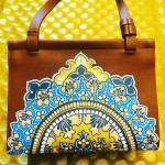 Name Mandala art
Medium Acrylic on faux leather
Size 21cm*13.5cm*15.5cm
Description Details
Price: IDR 900,000/
For Sale Yes Handpainted Mandala on Handbag by Vibha Singh